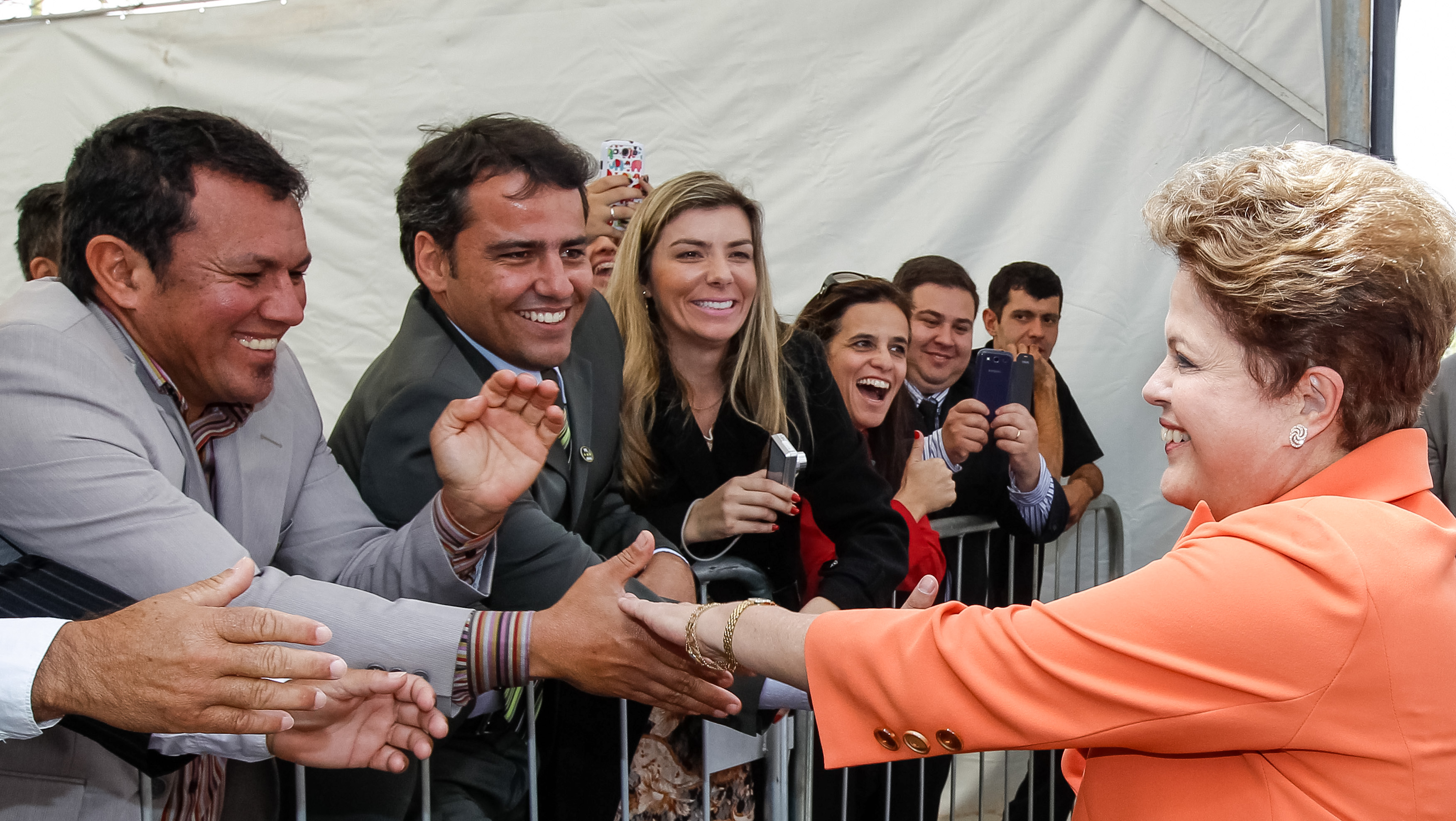 Presidenta Dilma Rousseff durante a cerimônia de anúncio da seleção de obras do "PAC Cidades Históricas". São João Del Rei - MG, 20/08/2013
