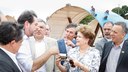  Presidenta Dilma Rousseff durante visita ao site de armazenagem de tuneladoras, no pátio de obras da linha Leste da estação Chico da Silva. Fortaleza-CE, 22/11/2013