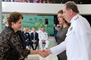 Presidenta Dilma Rousseff durante solenidade de apresentação de Oficiais-Generais recém-promovidos, no Palácio do Planalto. Brasília - DF, 19/12/2011