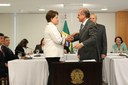 Presidenta Dilma Rousseff e o Governador de São Paulo Geraldo Alckmin durante assinatura de termo de entendimento para ampliação de crédito fiscal dos estados de AL, MA, MG, PR, RJ, RS e SP.  Brasília - DF, 10/11/2011