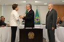 Presidenta Dilma Rousseff e o Governador de Alagoas Teotônio Vilela durante assinatura de termo de entendimento para ampliação de crédito fiscal dos estados de AL, MA, MG, PR, RJ, RS e SP. Brasília - DF, 10/11/2011
