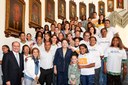 Presidenta Dilma Rousseff e o governador Geraldo Alckmin posam para foto após assinatura do termo de pactuação do Plano Brasil sem Miséria com os governadores do Sudeste em evento em São Paulo