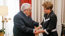  Presidenta Dilma Rousseff durante audiência concedida a Henry Kissinger. Nova Iorque-EUA, 29/06/2015  