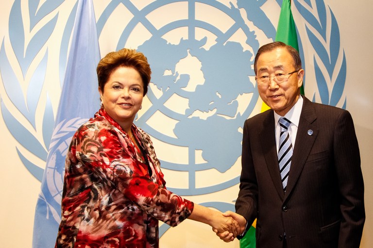 Presidenta Dilma Rousseff durante encontro com Ban Ki-moon Secretário-Geral das Nações Unidas. Nova Iorque - EUA, 25/09/2012