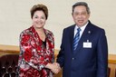 Presidenta Dilma Rousseff durante encontro bilateral com o Presidente da Indonésia Susilo Bambang Yudhoyono. Nova Iorque - EUA, 25/09/2012