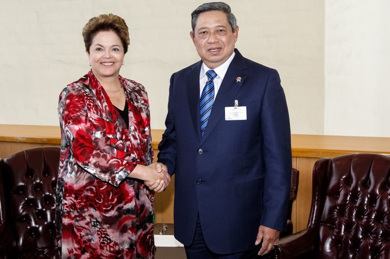 Presidenta Dilma Rousseff durante encontro  bilateral com o Presidente da Indonésia Susilo Bambang Yudhoyono. Nova Iorque - EUA, 25/09/2012