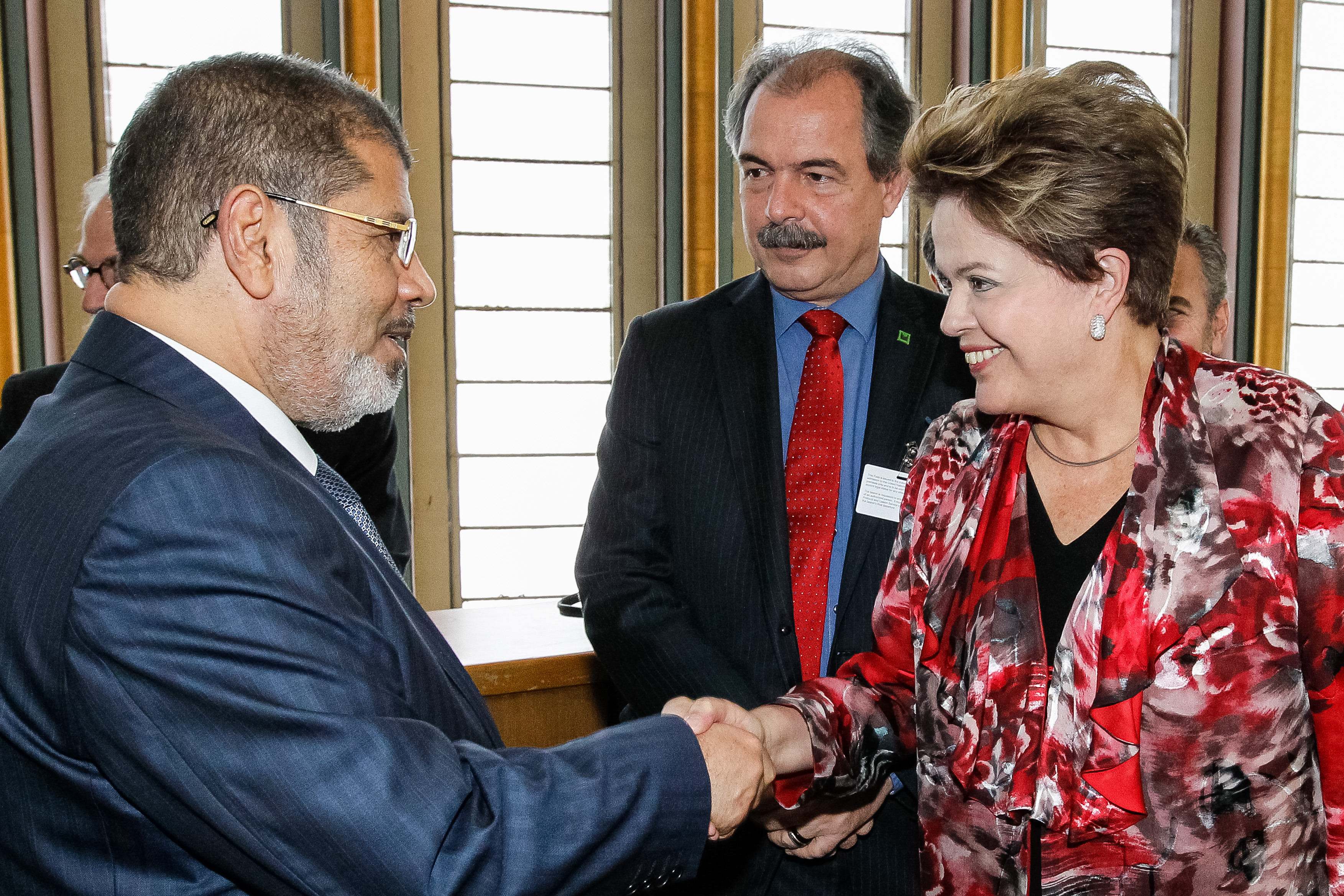 Presidenta Dilma Rousseff durante encontro bilateral com o Presidente do Egito Mohammed Mursi. Nova Iorque - EUA, 25/09/2012