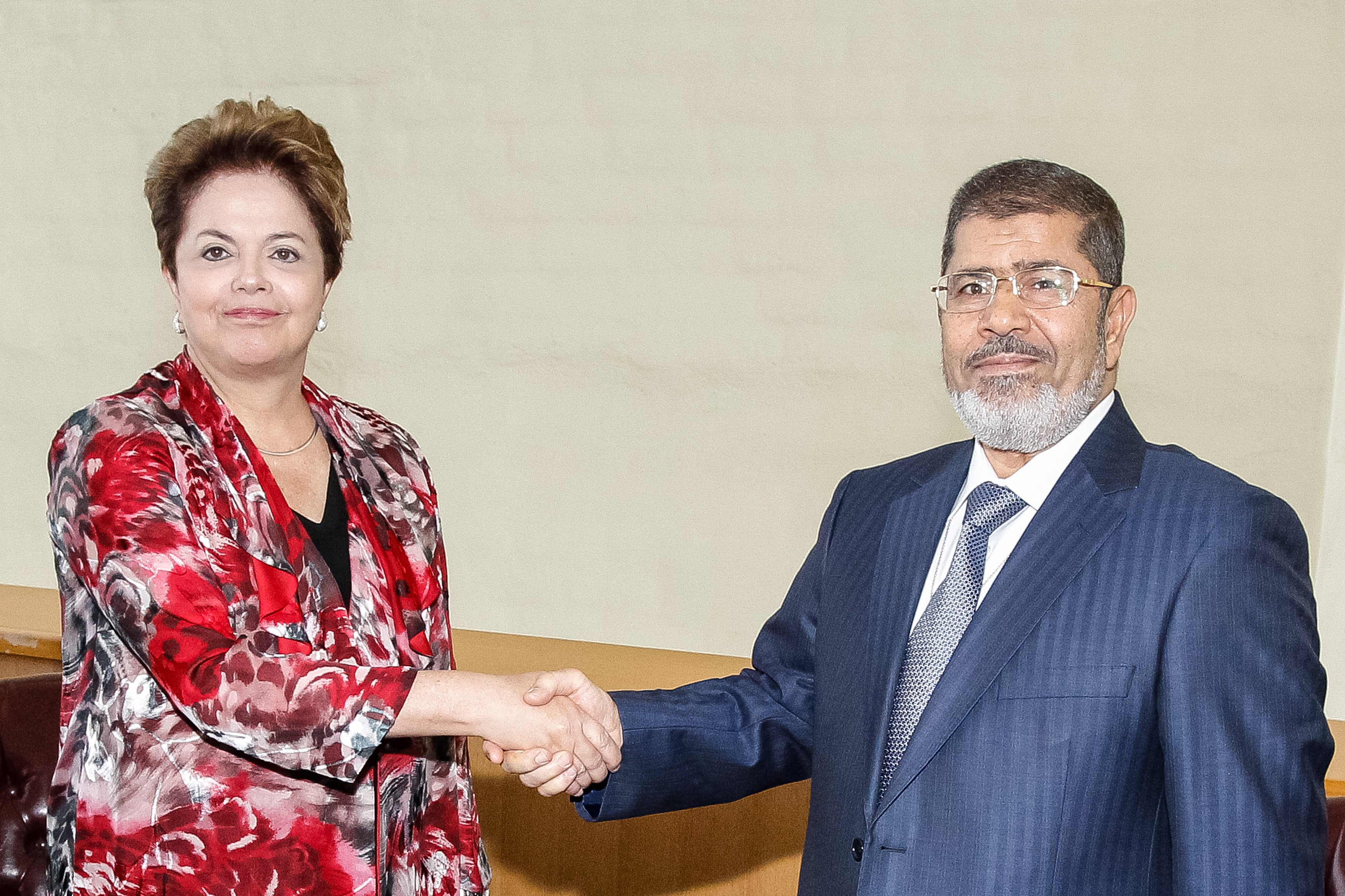 Presidenta Dilma Rousseff durante encontro bilateral com o Presidente do Egito Mohammed Mursi. Nova Iorque - EUA, 25/09/2012