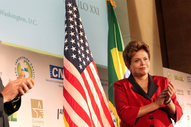 Presidenta Dilma Rousseff durante encerramento do seminário " Brasil-EUA: parceria para o século XXI ". Washington-EUA, 09/04/2012