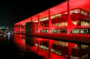  Palácio do Planalto participa da Campanha Dezembro Vermelho, alerta sobre a prevenção da AIDS. Brasília-DF, 02/12/2015  