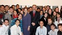 Presidenta Dilma Rousseff durante encontro com estudantes do programa  " Ciência sem Fronteiras " e do PROUNI, na Casa do Brasil. Madri - Espanha, 19/11/2012
