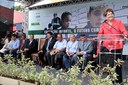 Presidenta Dilma Rousseff durante a cerimônia de inauguração do Centro Municipal de Educação Infantil Júlia Moreira da Silva. Angra dos Reis - RJ, 18/01/2012