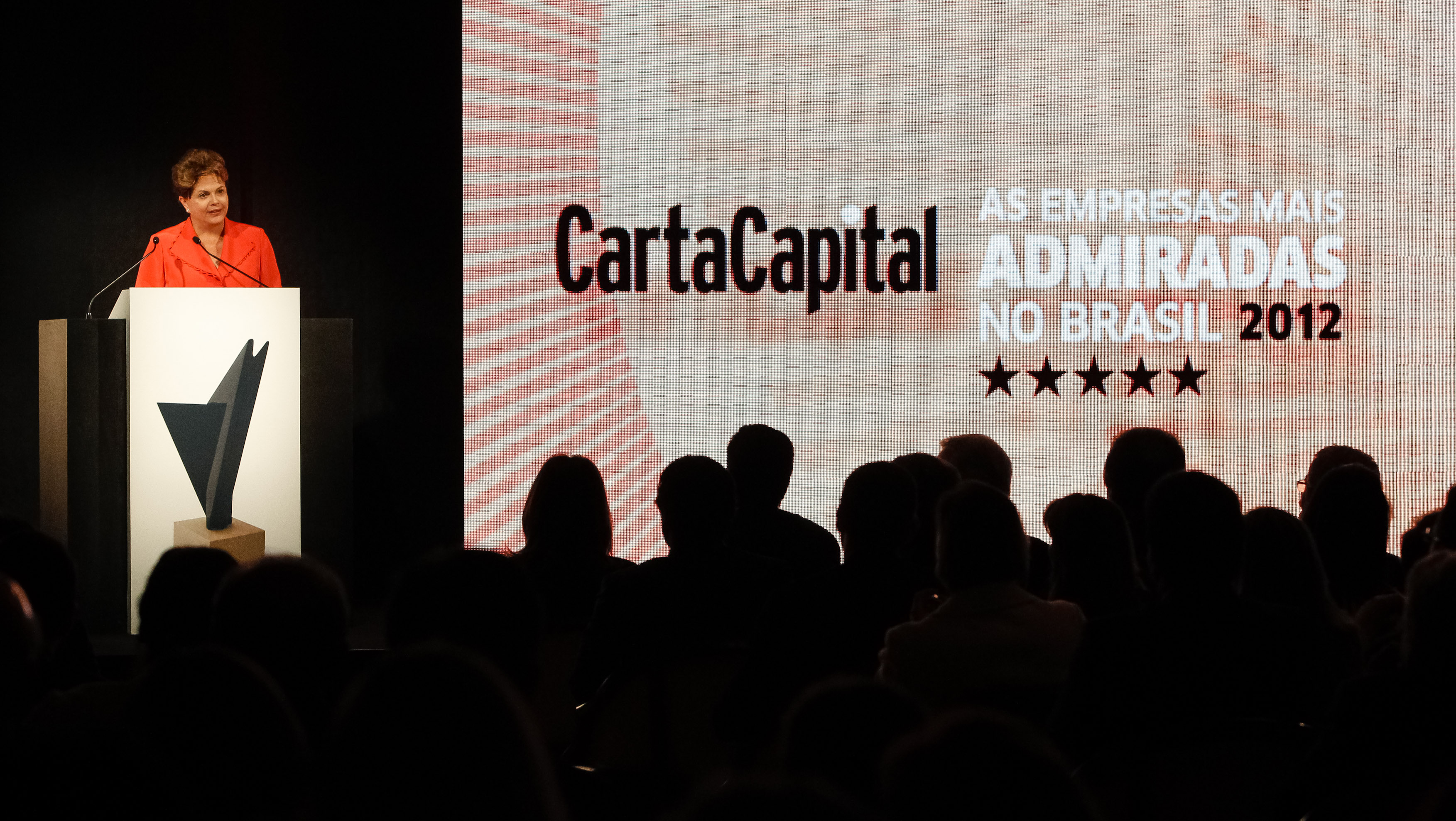 Presidenta Dilma Rousseff discursa durante cerimônia da XV premiação das empresas mais admiradas no Brasil 2012. São Paulo-SP, 01/10/2012