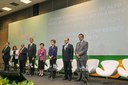 Presidenta Dilma Rousseff durante um minuto de silêncio em homenagem as vitimas do atentado na franca na cerimônia de abertura da 2ª Conferência Global de Alto Nível sobre Segurança no Trânsito. Brasília-DF, 18/11/2015