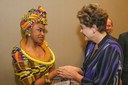 Presidenta Dilma Rousseff e Zoleka Mandela durante cerimônia de abertura da 2ª Conferência Global de Alto Nível sobre Segurança no Trânsito. Brasília-DF, 18/11/2015