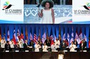 Presidenta Dilma Rousseff durante cerimônia de abertura da VI Cúpula das Américas. Cartagena-Colômbia, 14/04/2012