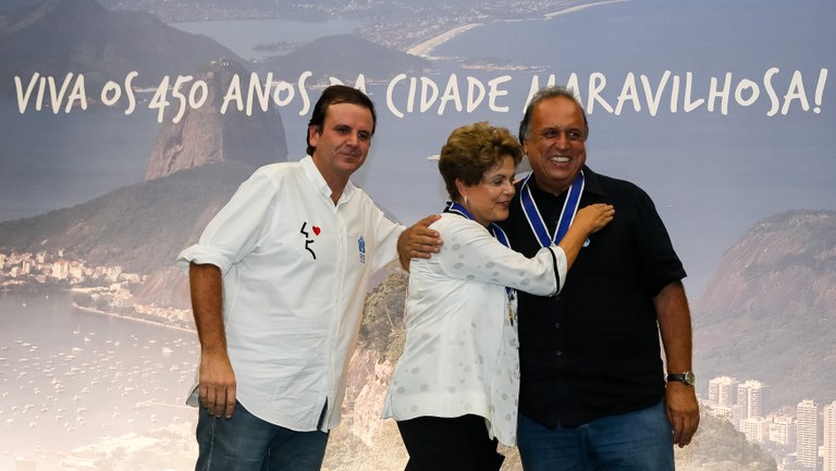  Presidenta Dilma Rousseff durante cerimônia de aniversário dos 450 anos da cidade do Rio de Janeiro. Rio de Janeiro-RJ, 01/03/2015  