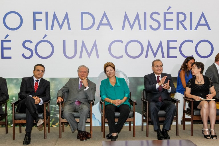 Presidenta Dilma Rousseff durante cerimônia de anúncio de medidas do Plano Brasil Sem Miséria. Brasília-DF, 19/02/2013 