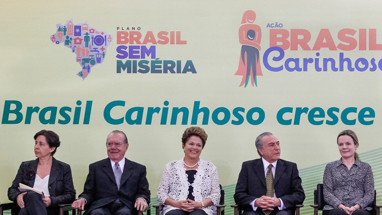 Presidenta Dilma Rousseff durante cerimônia de anúncio de medidas do Programa Brasil Carinhoso, no Palácio do Planalto. Brasília - DF, 29/11/2012