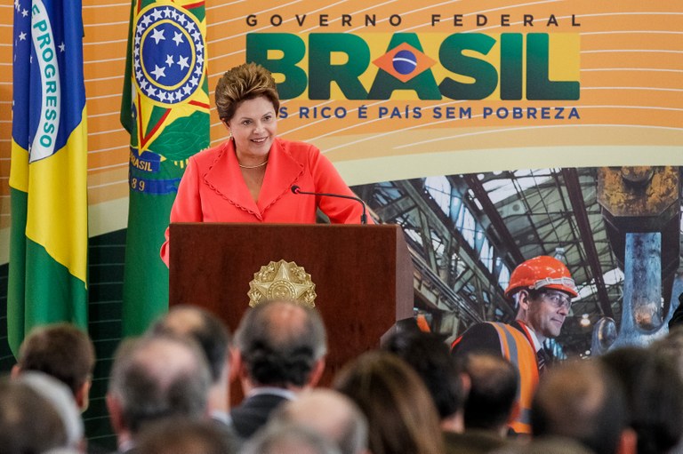 Presidenta Dilma Rousseff durante cerimônia de anúncio de redução do custo de energia. Brasília - DF, 11/09/2012