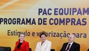 Presidenta Dilma Rousseff durante cerimônia de Anúncio do PAC Equipamentos – Programa de Compras Governamentais. Brasília - DF, 27/06/2012