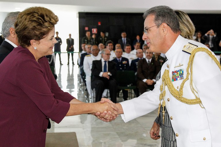 Presidenta Dilma Rousseff durante cerimônia de apresentação de Oficiais-Generais, no Palácio do Planalto. Brasília - DF, 08/05/2012