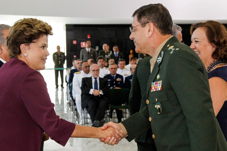 Presidenta Dilma Rousseff durante cerimônia de apresentação de Oficiais-Generais, no Palácio do Planalto. Brasília - DF, 08/05/2012