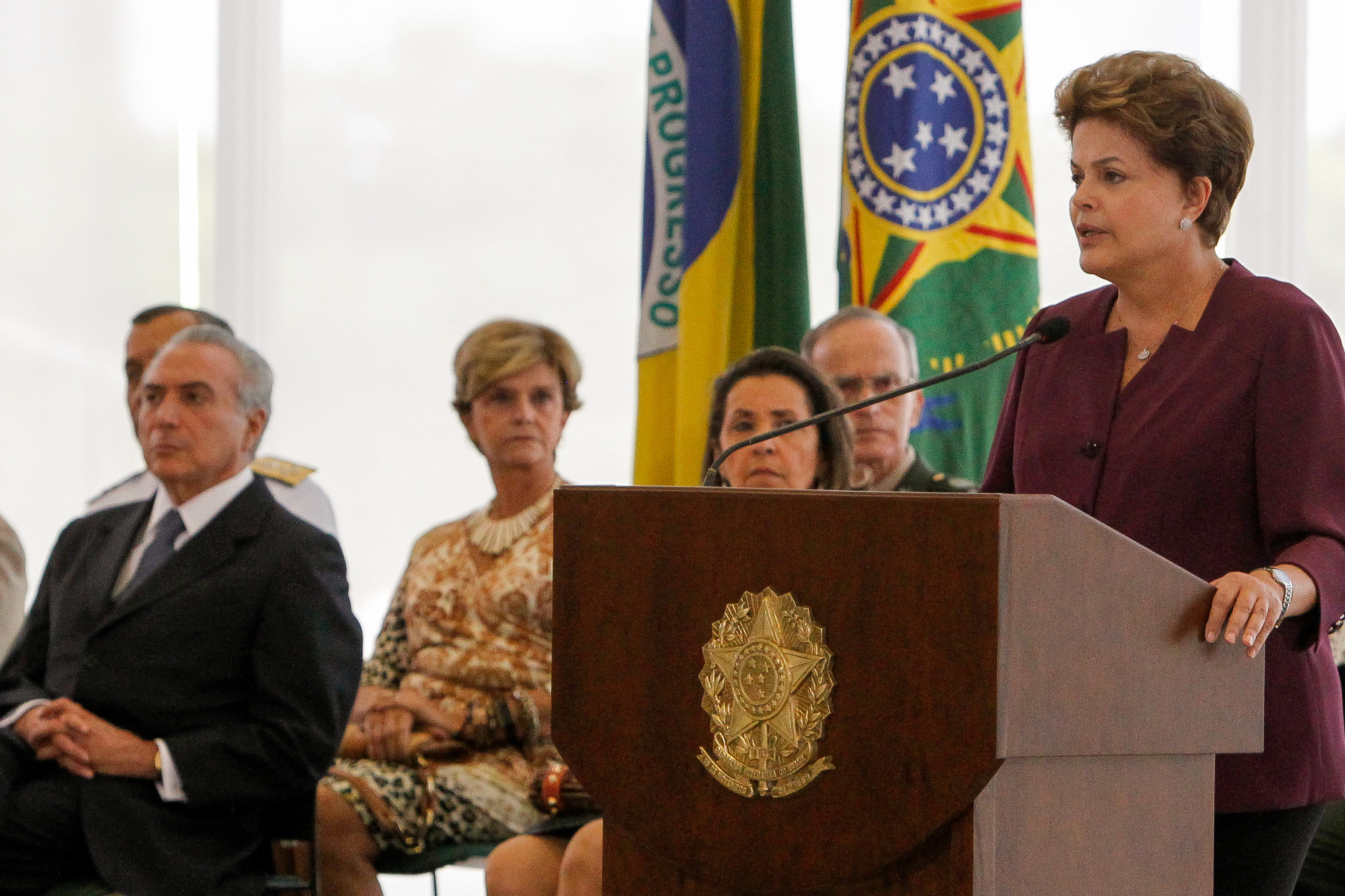Presidenta Dilma Rousseff durante cerimônia de apresentação de Oficiais-Generais, no Palácio do Planalto. Brasília - DF, 08/05/2012