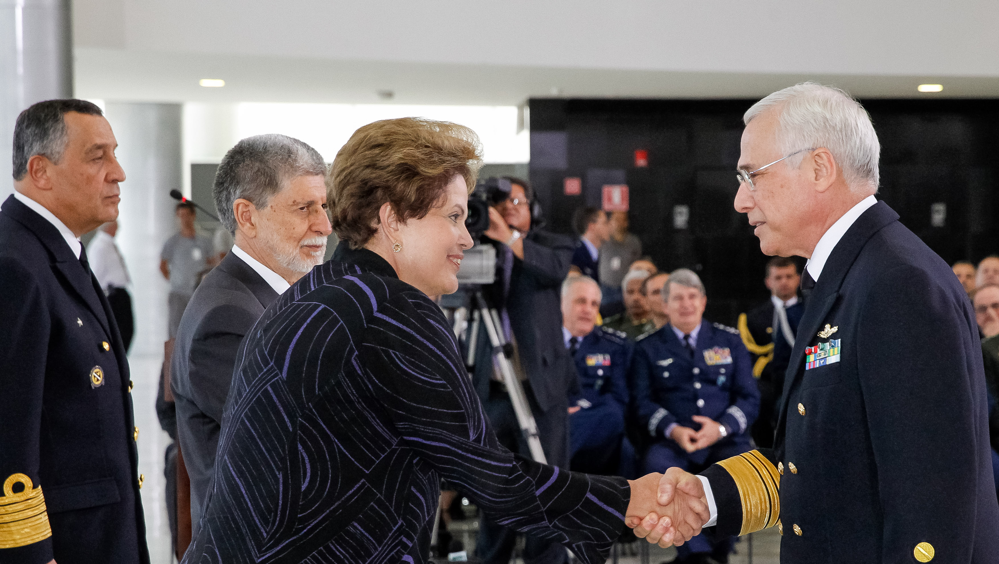 Presidenta Dilma Rousseff durante a cerimônia de apresentação dos novos oficiais-generais e oficiais-generais promovidos, no Palácio do Planalto. Brasília - DF, 08/08/2013