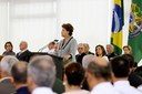 Presidenta Dilma Rousseff discursa durante cerimônia de apresentação dos novos oficiais-generais, no Palácio do Planalto. Brasília-DF, 05/04/2011 