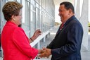 Presidenta Dilma Rousseff recebe Hugo Chávez Presidente da República da Venezuela, no Palácio do Planalto. Brasília - DF, 31/07/2012