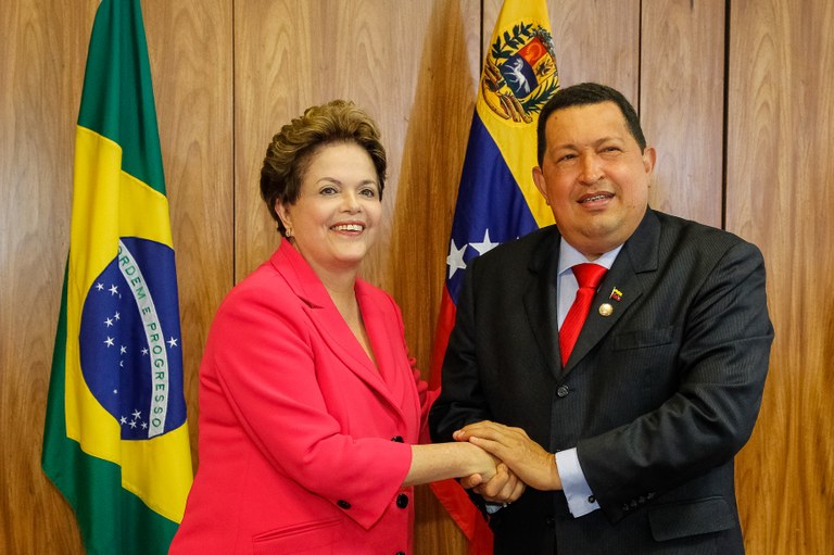 Presidenta Dilma Rousseff durante cerimônia de assinatura de atos com a República da Venezuela, no Palácio do Planalto. Brasília - DF, 31/07/2012