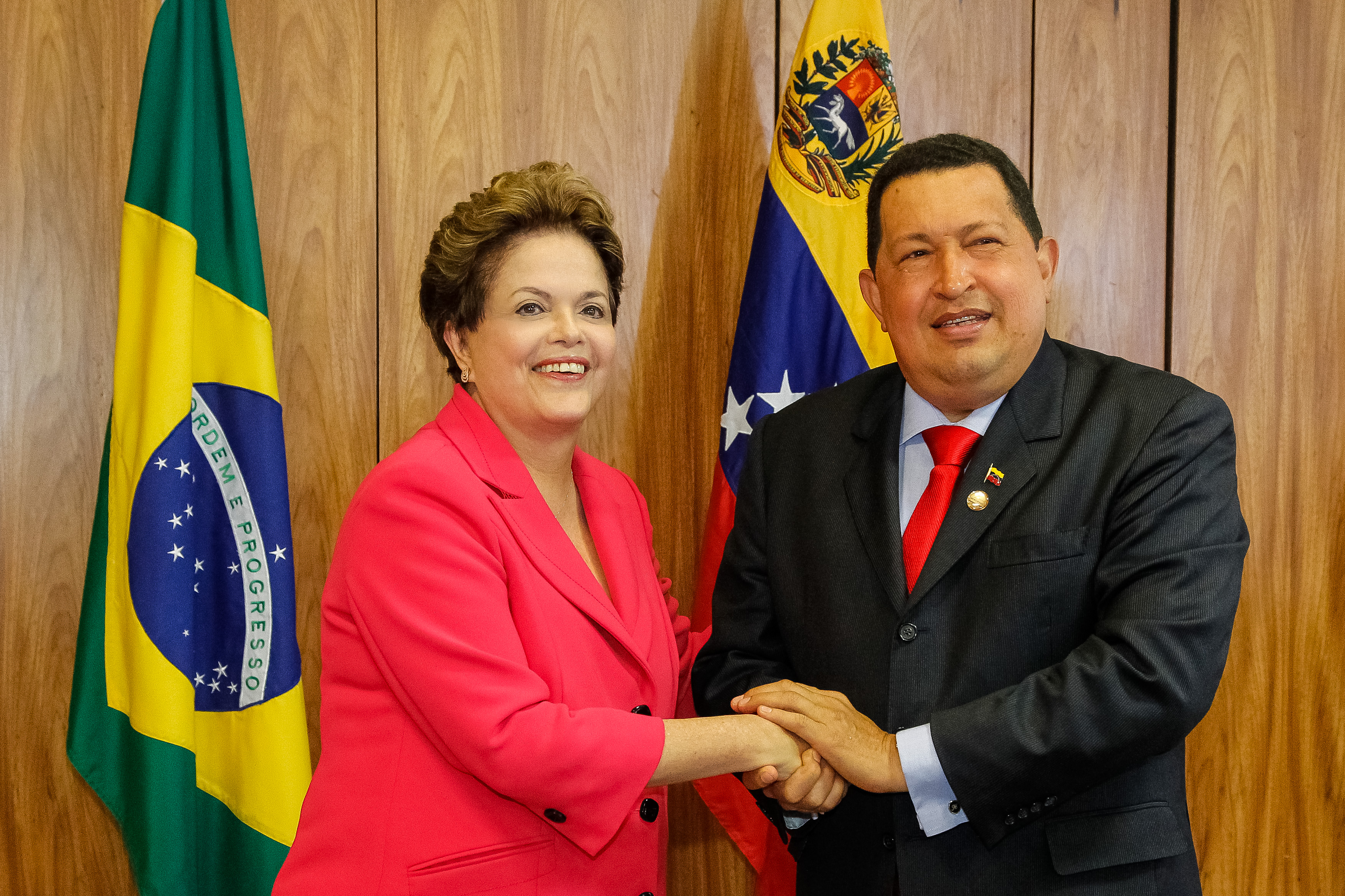 Presidenta Dilma Rousseff durante cerimônia de assinatura de atos com a República da Venezuela, no Palácio do Planalto. Brasília - DF, 31/07/2012
