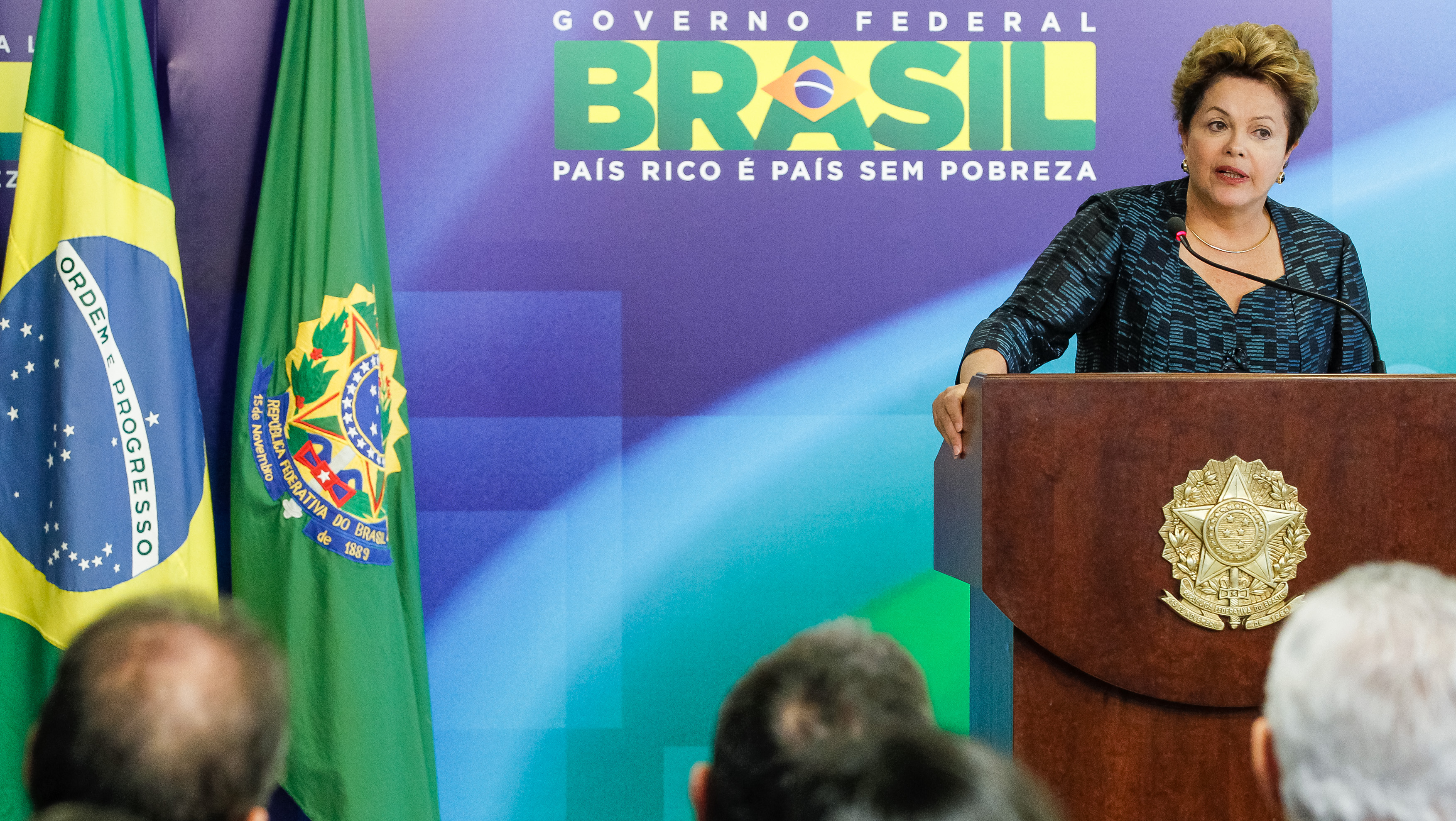 Presidenta Dilma Rousseff durante cerimônia de Assinatura do Primeiro Anúncio Público de Terminais de Uso Privado. Brasília - DF, 03/07/2013