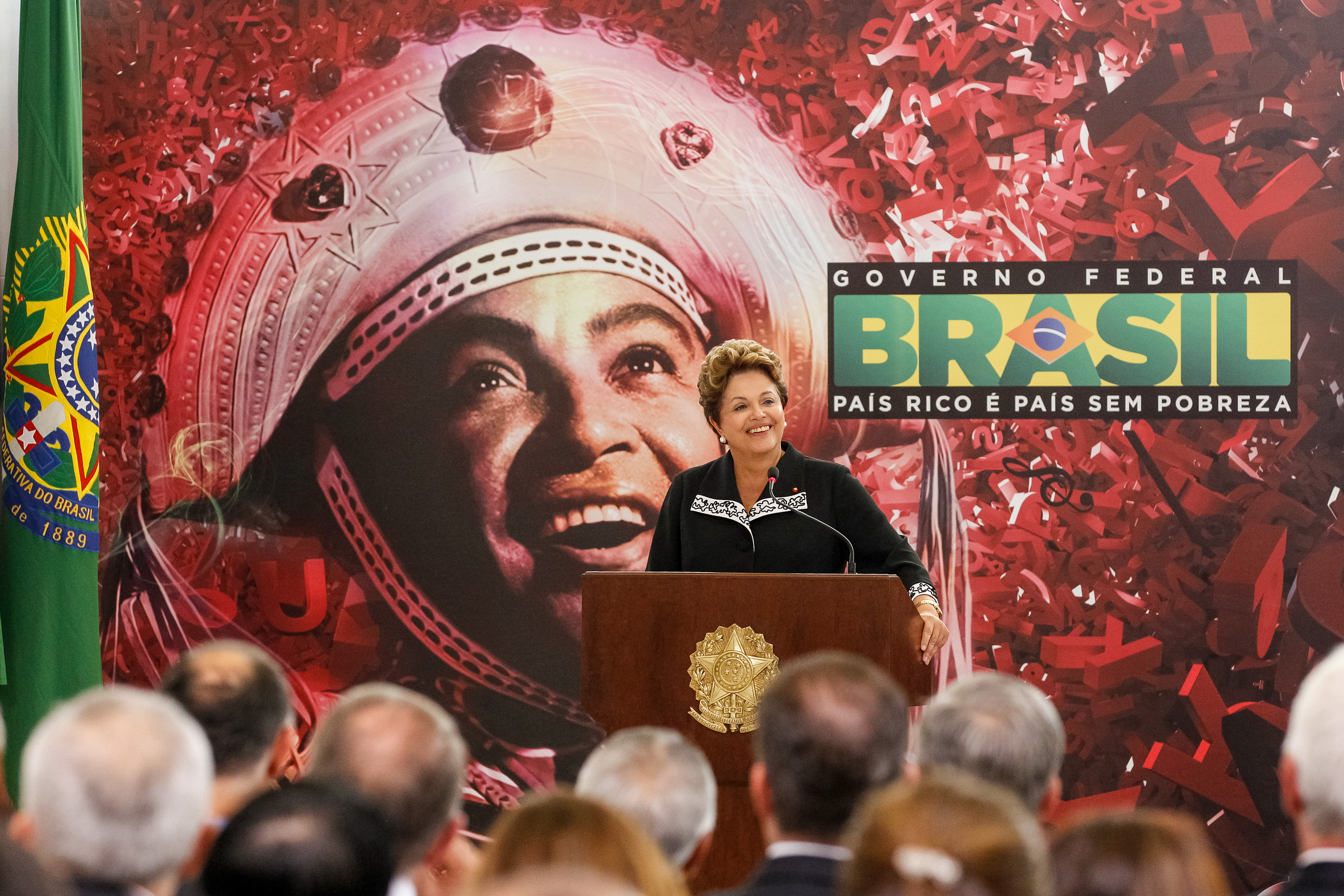 Presidenta Dilma Rousseff durante cerimônia de entrega da Ordem do Mérito Cultural 2012. Brasília - DF, 05/11/2012