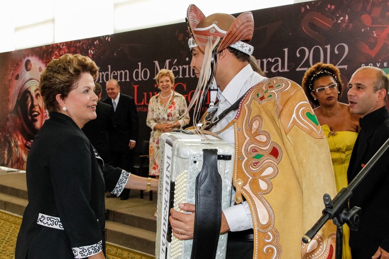 Presidenta Dilma Rousseff durante cerimônia de entrega da Ordem do Mérito Cultural 2012. Brasília - DF, 05/11/2012