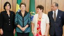 Presidenta Dilma Rousseff recebe da Embaixadora da República de Cuba Senhora, Mariaelena Ruiz Capote a carta credencial dos Embaixadores Estrangeiros. Brasília - DF, 10/11/2014
