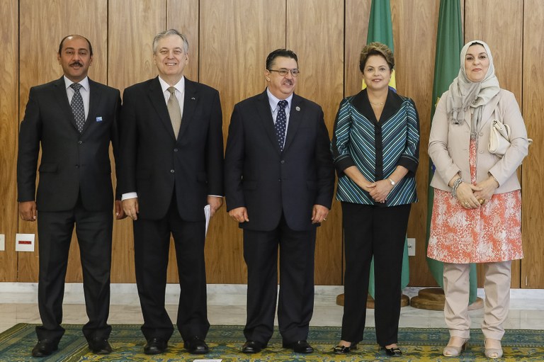 Presidenta Dilma Rousseff recebe do Embaixador da Líbia Senhor, Khaled Zayed Dahan a carta credencial dos Embaixadores Estrangeiros. Brasília - DF, 10/11/2014