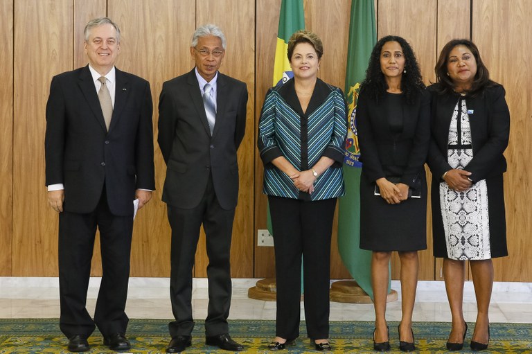 Presidenta Dilma Rousseff recebe do Embaixador da República Democrática do Timor Leste Senhor, Gregório José da Conceição Ferreira de Souza a carta credencial dos Embaixadores Estrangeiros. Brasília - DF, 10/11/2014