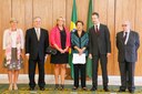 Presidenta Dilma Rousseff recebe do Embaixador do Reino da Suécia Senhor, Per-Arne Hjelmborn a carta credencial dos Embaixadores Estrangeiros. Brasília - DF, 10/11/2014