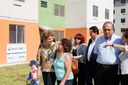 Presidenta Dilma Rousseff durante entrega de 1.484 unidades habitacionais dos Residenciais Recanto do Paçuaré I e II e Vivenda das Gaivotas, do Programa Minha Casa, Minha Vida. Rio de Janeiro-RJ, 12/05/2015