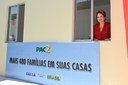 Presidenta Dilma Rousseff visita unidade habitacional do Conjunto Via Mangue durante entrega de 480 unidades. Recife - PE, 28/02/2012