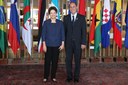 Presidenta Dilma Rousseff posa para foto com o embaixador da Geórgia, Otar Berdzenishvili, durante cerimônia de entrega de credenciais no Palácio Itamaraty. Brasília-DF, 12/08/2011 