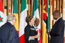 Presidenta Dilma Rousseff recebe credenciais do Sr. Madsen Cherubin, embaixador da República do Haiti durante cerimônia no Palácio Itamaraty. Brasília - DF, 23/01/2013