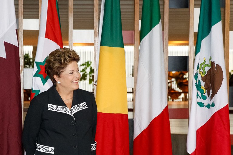  Presidenta Dilma Rousseff durante cerimônia de entrega de credenciais no Palácio Itamaraty. Brasília - DF, 23/01/2013
