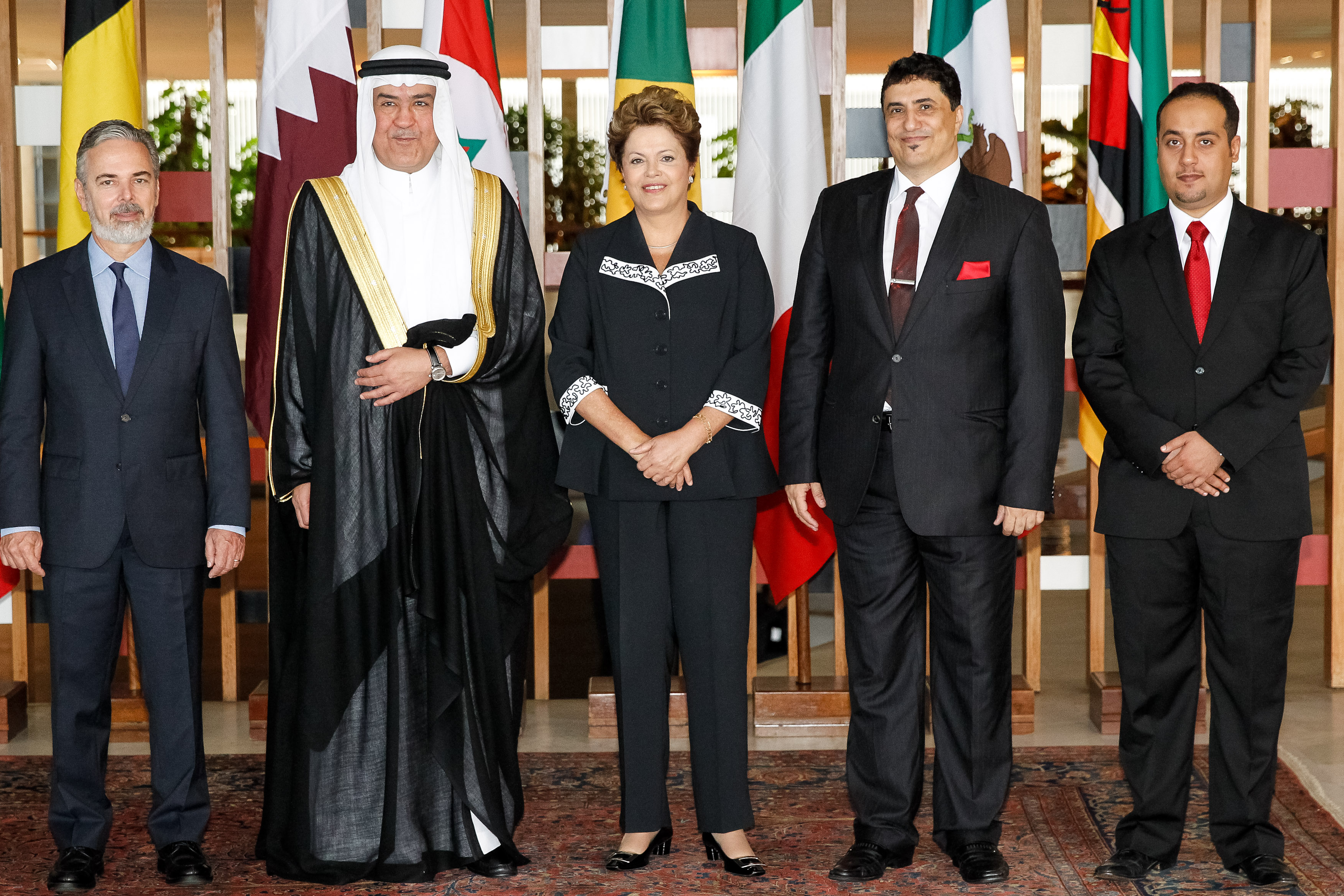 Presidenta Dilma Rousseff recebe credenciais do Sr. Hisham Sultan Al Zafir Al-Qahtani, embaixador do Reino da Arábia Saudita, durante cerimônia no Palácio Itamaraty. Brasília - DF, 23/01/2013