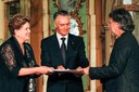 Presidenta Dilma Rousseff e o senhor Aníbal Cavaco Silva, Presidente de Portugal, durante entrega do prêmio Camões ao escritor Mia Couto. Lisboa - Portugal, 10/06/2013