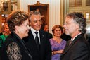 Presidenta Dilma Rousseff e o senhor Aníbal Cavaco Silva, Presidente de Portugal,  durante entrega do prêmio Camões ao escritor Mia Couto. Lisboa - Portugal, 10/06/2013