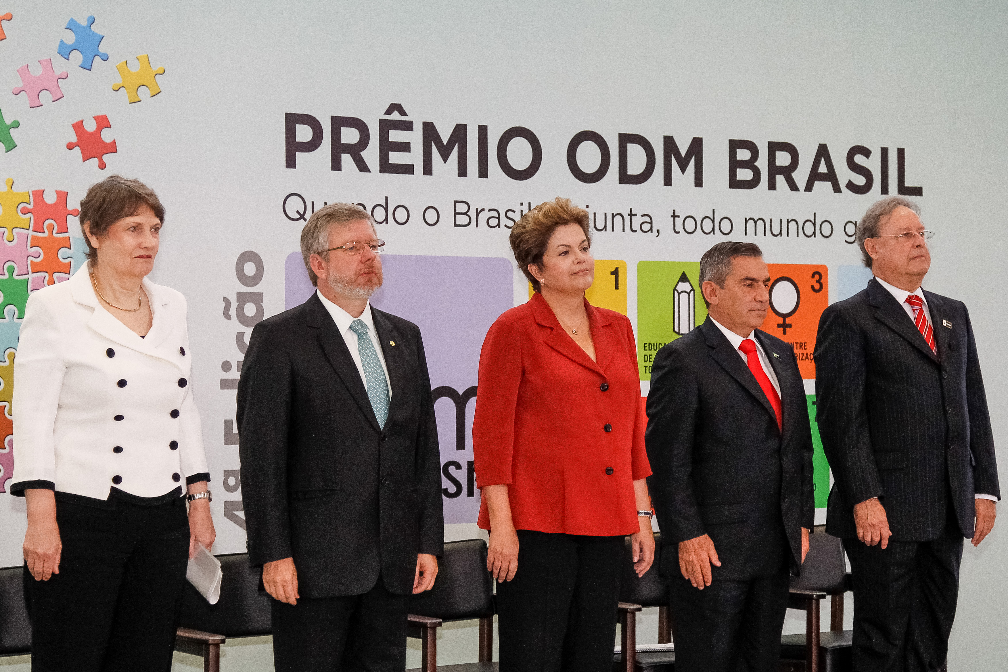 Presidenta Dilma Rousseff durante cerimônia de entrega do Prêmio ODM Brasil - 4ª Edição. Brasília - DF, 30/05/2012