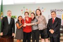 Presidenta Dilma Rousseff durante cerimônia de entrega do Prêmio ODM Brasil - 4ª Edição. (Escola de Dança e Integração Social para Criança e Adolescente (EDISCA). Brasília - DF, 30/05/2012